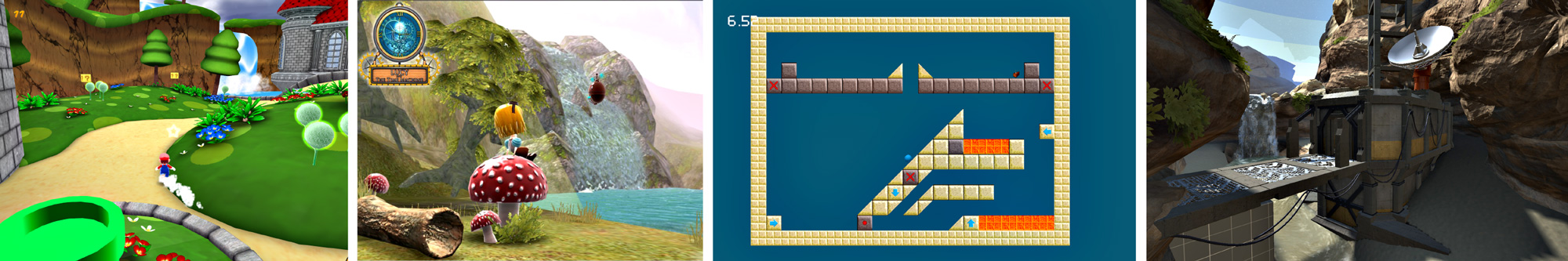 Different visual styles of games.